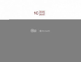 1-комнатная квартира, 24.47 м2