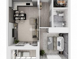 1-комнатная квартира, 50.91 м2