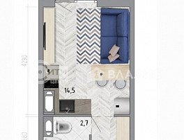 1-комнатная квартира, 20.9 м2
