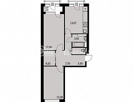 2-комнатная квартира, 69.97 м2