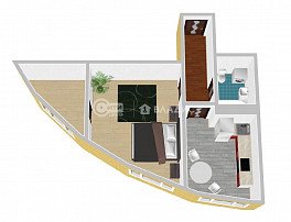 1-комнатная квартира, 37.88 м2