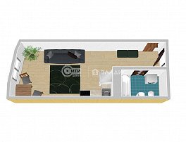 1-комнатная квартира, 23.05 м2