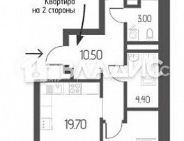 2-комнатная квартира, 70.2 м2