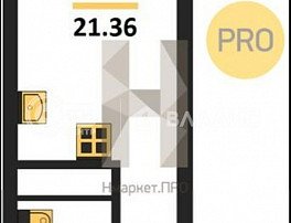1-комнатная квартира, 21.36 м2