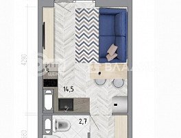 1-комнатная квартира, 20.9 м2