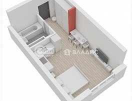 1-комнатная квартира, 30.1 м2