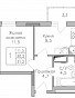 1-комнатная квартира, 31.2 м2, эт. 13, id: 1083525, фото 1