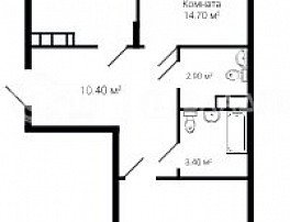 2-комнатная квартира, 58.6 м2