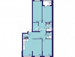 3-комнатная квартира, 122.52 м2