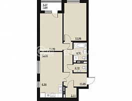 2-комнатная квартира, 73.5 м2
