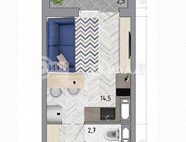 1-комнатная квартира, 20.9 м2