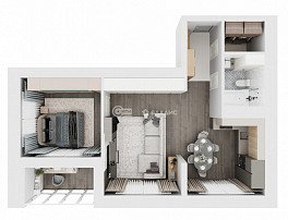 1-комнатная квартира, 58.87 м2