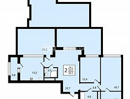 2-комнатная квартира, 90.3 м2