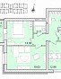 2-комнатная квартира, 67.21 м2, эт. 2, id: 1125540, фото 1