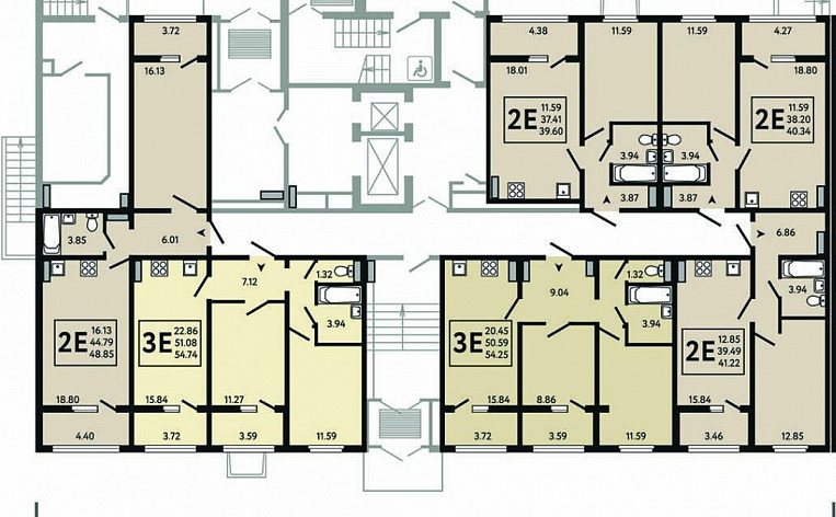 1-Комнатная квартира 37.04м², эт. 3, фото 11