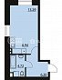 1-комнатная квартира, 31.15 м2, эт. 8, id: 1043963, фото 1