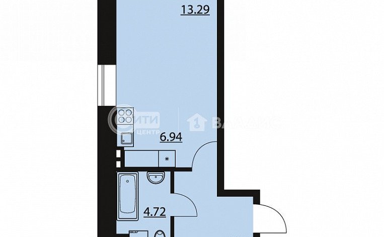 1-комнатная квартира, 31.15 м2, эт. 8, id: 1043963, фото 27
