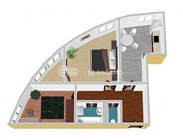 2-комнатная квартира, 55.25 м2