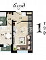 1-комнатная квартира, 39 м2, эт. 9, id: 705231, фото 1