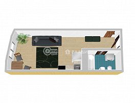 1-комнатная квартира, 23.05 м2