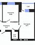 2-комнатная квартира, 59.5 м2, эт. 5, id: 906745, фото 1
