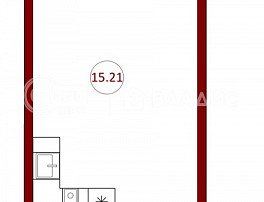 1-комнатная квартира, 19.94 м2