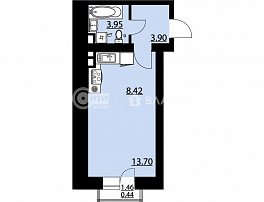 1-комнатная квартира, 30.41 м2