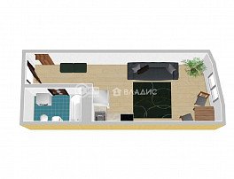 1-комнатная квартира, 23.05 м2