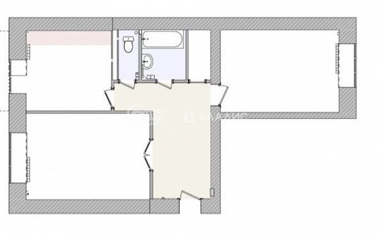 2-комнатная квартира, 65.5 м2, эт. 7, id: 1042996, фото 44