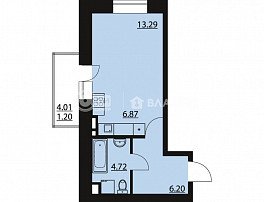 1-комнатная квартира, 32.28 м2