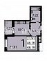 1-комнатная квартира, 45.3 м2, эт. 2, id: 1106249, фото 16