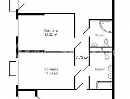 3-комнатная квартира, 86.32 м2