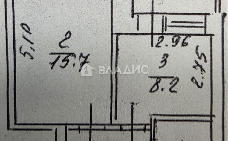 1-Комнатная квартира 32.00м², эт. 2, фото 9