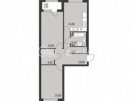 2-комнатная квартира, 69.31 м2