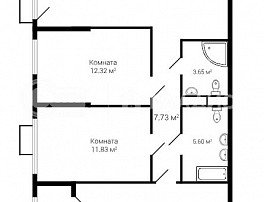 3-комнатная квартира, 86.32 м2