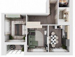 2-комнатная квартира, 69.8 м2