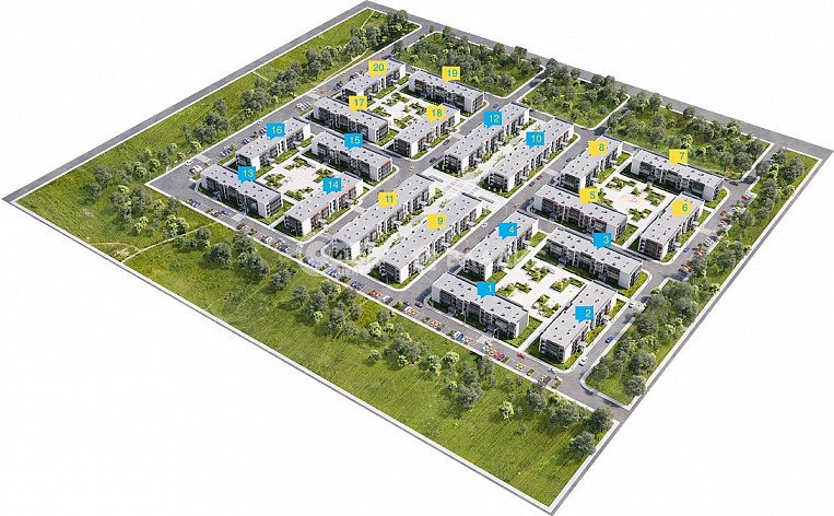 2-комнатная квартира, 67.21 м2, эт. 2, id: 1125540, фото 9