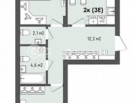 2-комнатная квартира, 77.7 м2