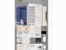 1-комнатная квартира, 20.9 м2