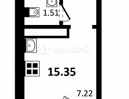 Студия 14.20м²