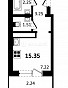 Студия 14.20м², эт. 9, фото 1