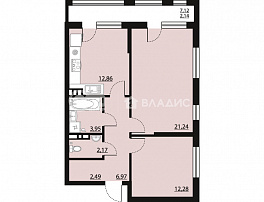 2-комнатная квартира, 64.1 м2