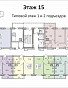 1-комнатная квартира, 35.89 м2, эт. 14, id: 938533, фото 12