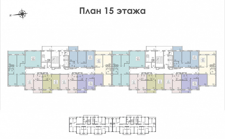 2-Комнатная квартира 50.50м², эт. 6, фото 12