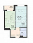 1-Комнатная квартира 34.46м², эт. 19, фото 31