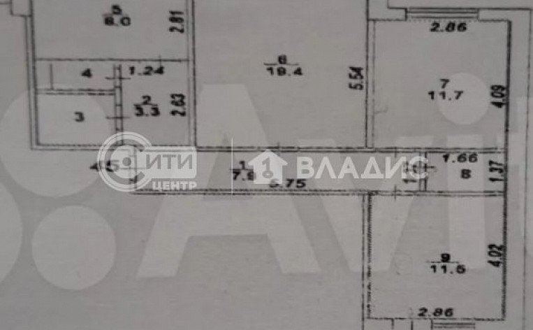 3-комнатная квартира, 67.7 м2, эт. 10, id: 1002720, фото 33