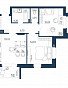 2-комнатная квартира, 57.24 м2, эт. 1, id: 737566, фото 1