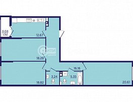 2-комнатная квартира, 64.45 м2