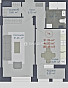 1-Комнатная квартира 47.20м², эт. 12, фото 5