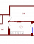 1-комнатная квартира, 45.63 м2, эт. 10, id: 722327, фото 1
